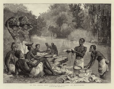 At the Natal Gold Fields, our Laundry at Maritzburg by Percy Macquoid
